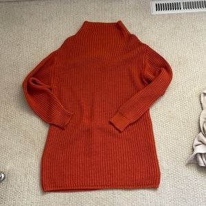 Orange Aritzia Montpellier sweater dress